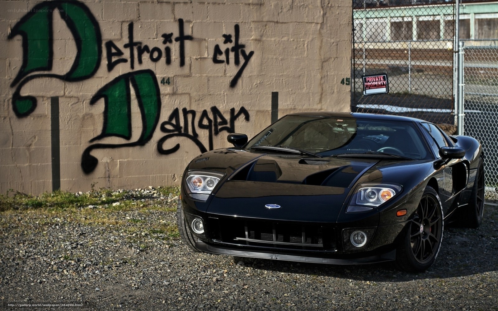 Black Ford GT in Detroit