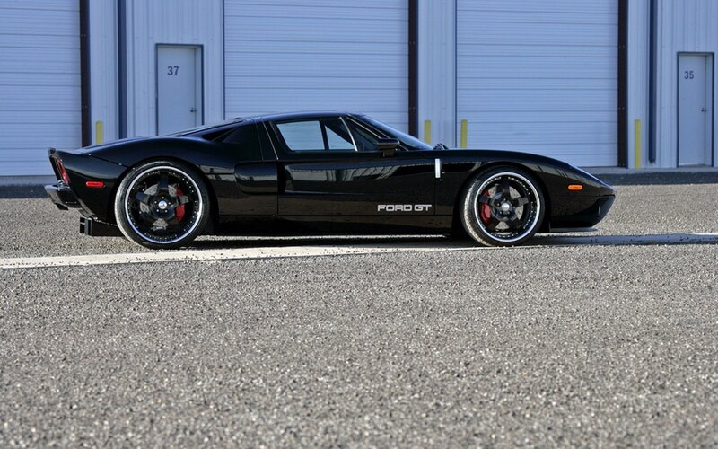 Black Ford GT sports car