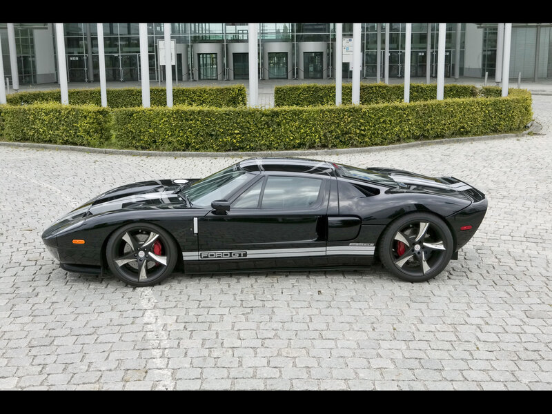 Black Ford GT sports car