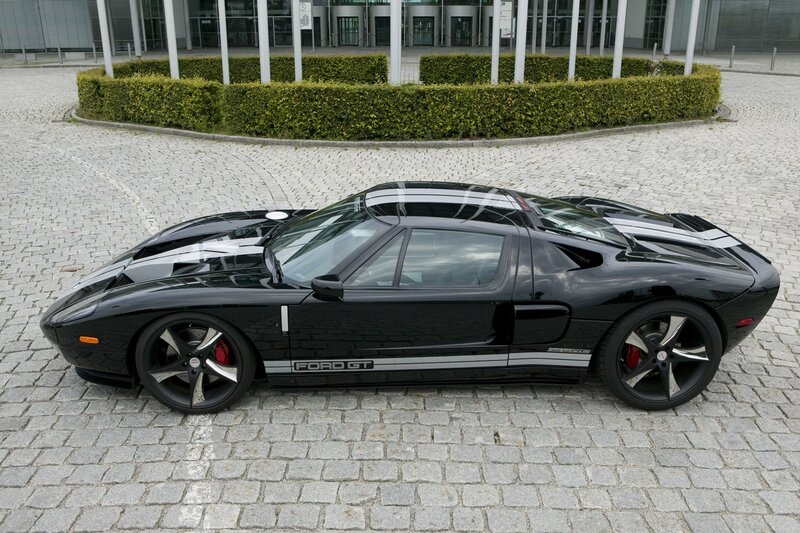 Black Ford GT sports car