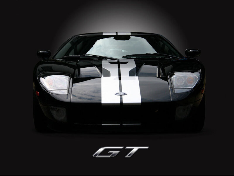 Black Ford GT sports car