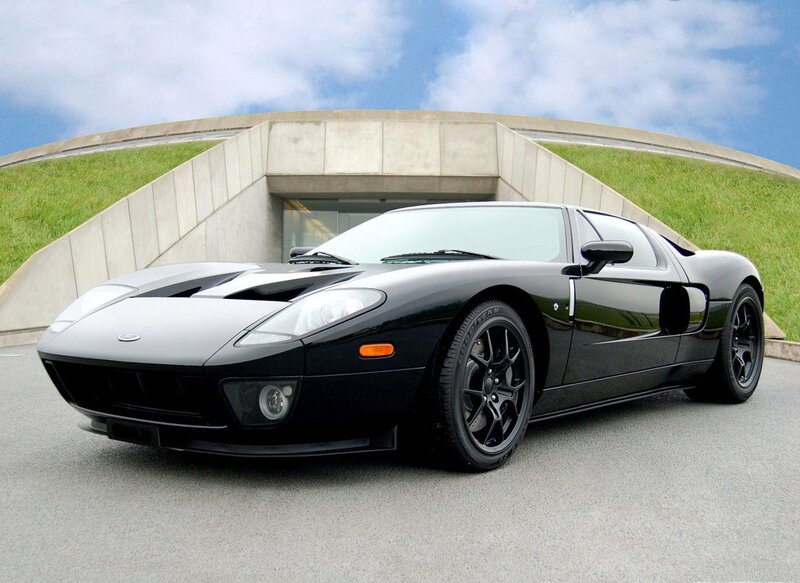 Black Ford GT sports car