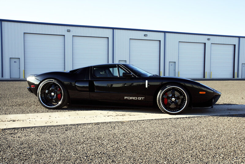 Black Ford GT sports car