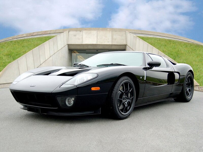 Black Ford GT sports car