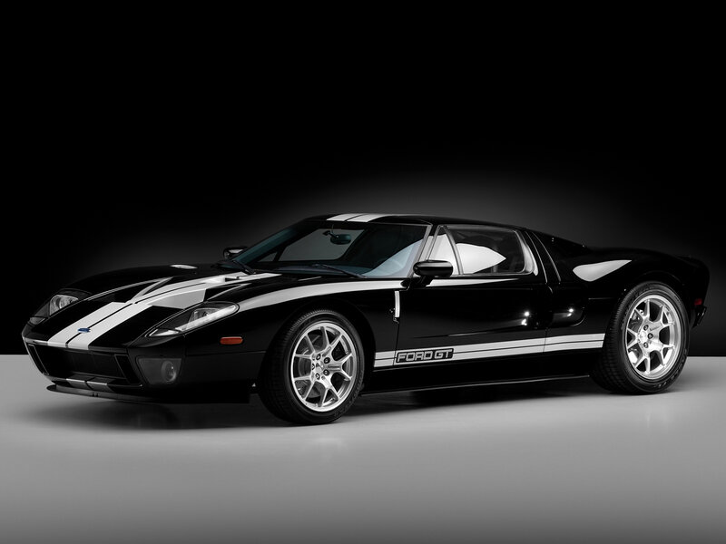 Black Ford Gt Sports Car — Dramatic