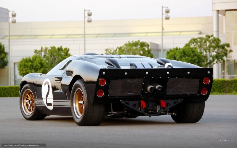 Black Ford GT40 race car