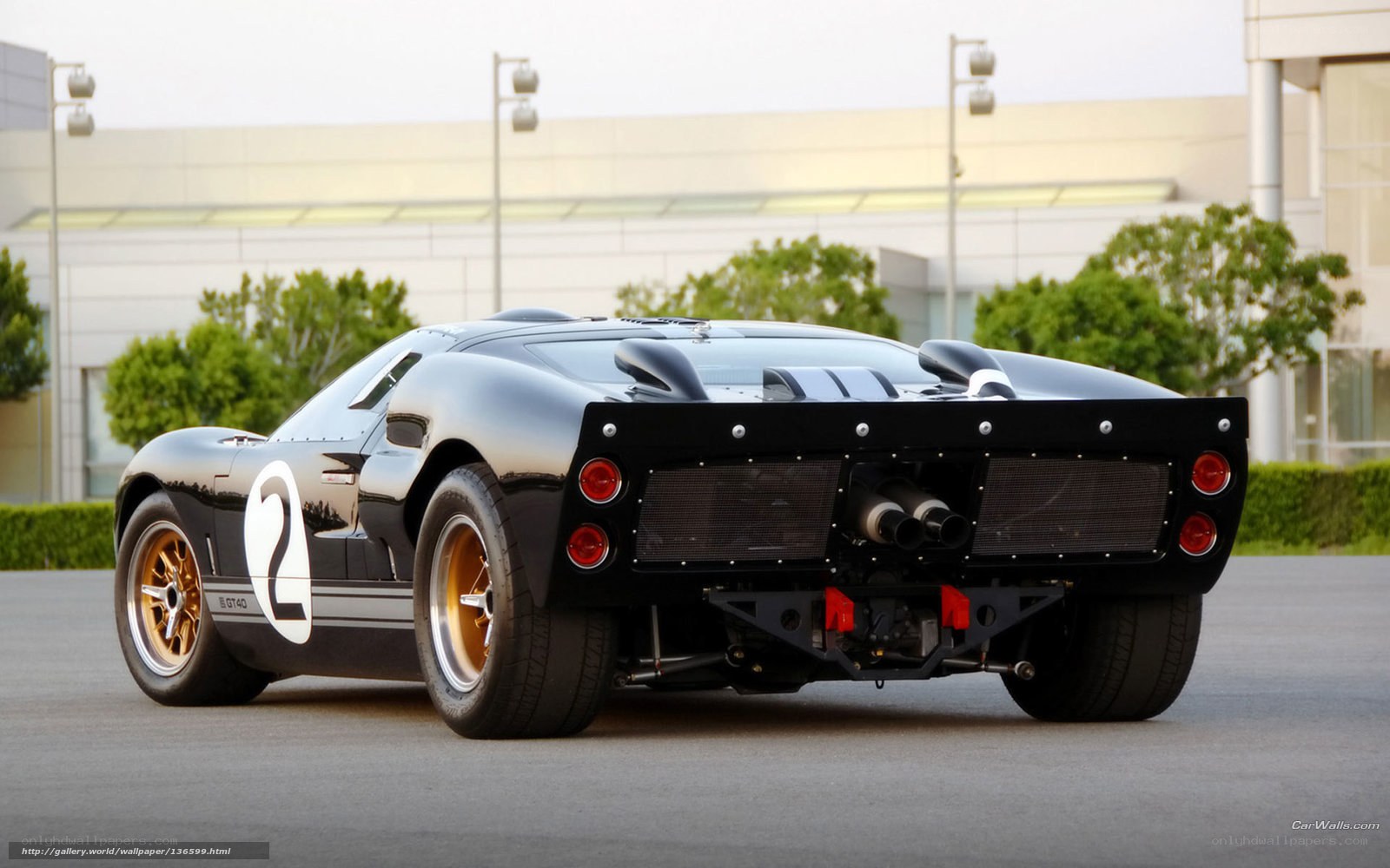 Black Ford GT40 race car
