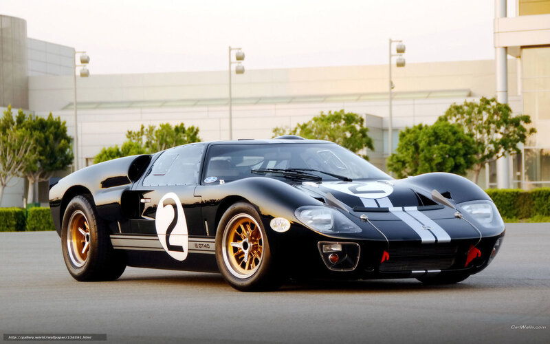 Black Ford GT40 race car