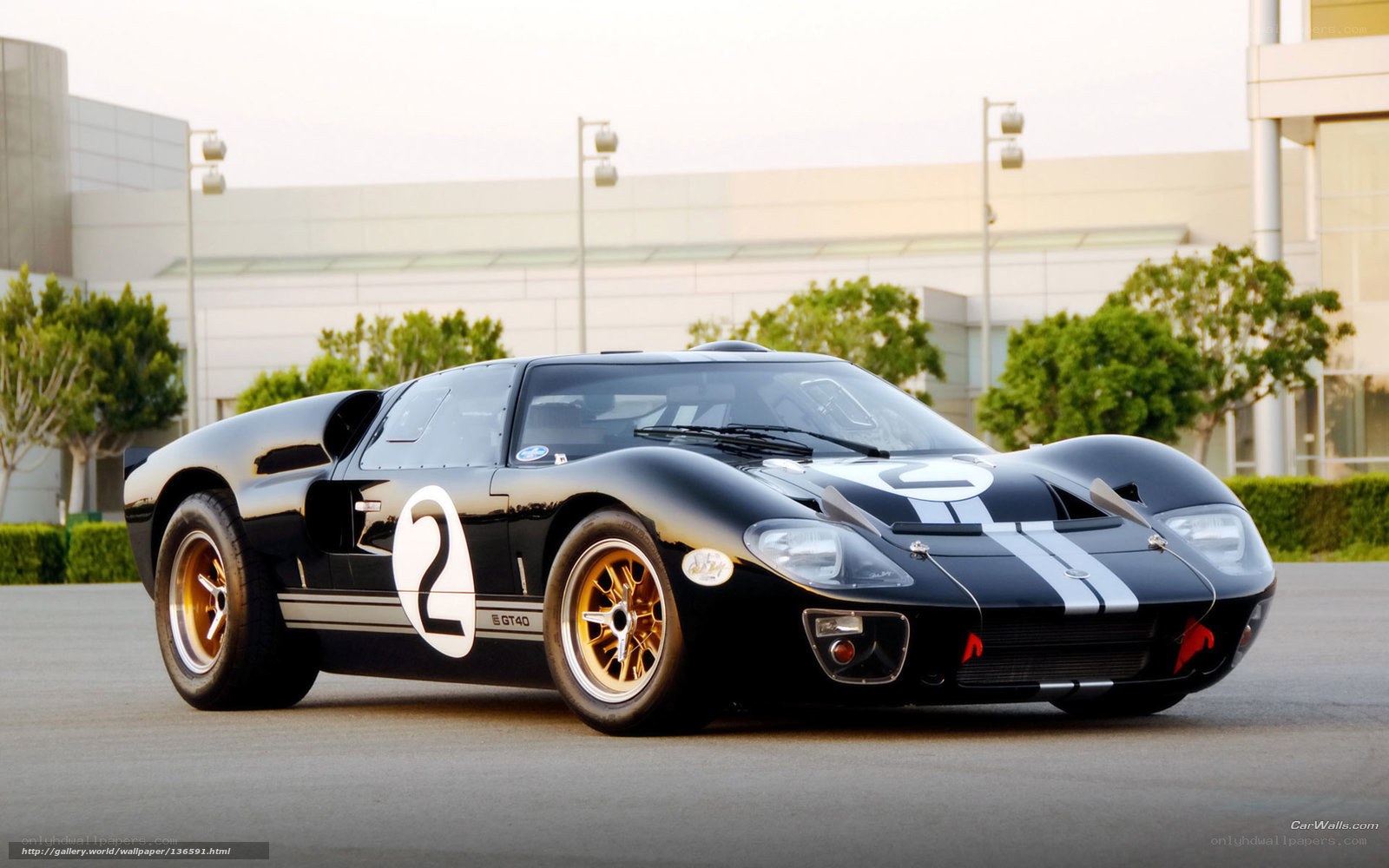 Black Ford GT40 race car