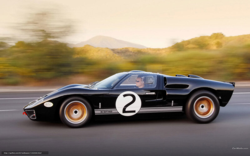 Black Ford GT40 racing car