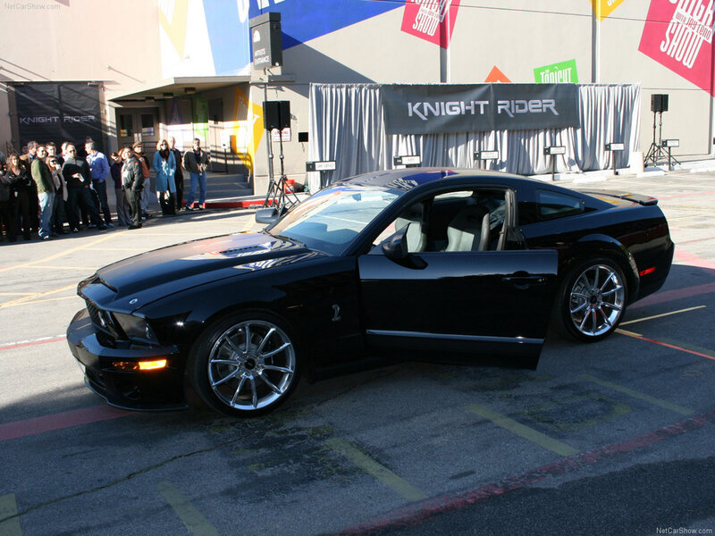 Black Ford Mustang at Knight Rider event