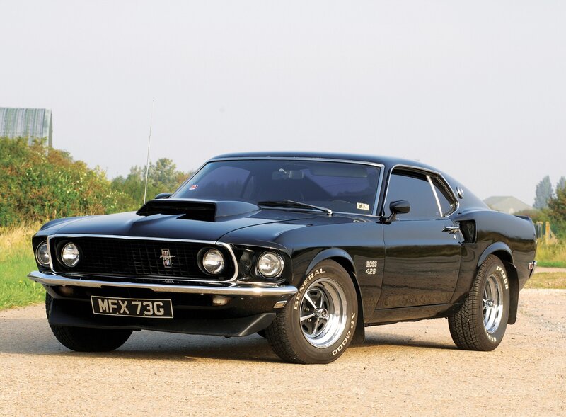 Black Ford Mustang Boss 429