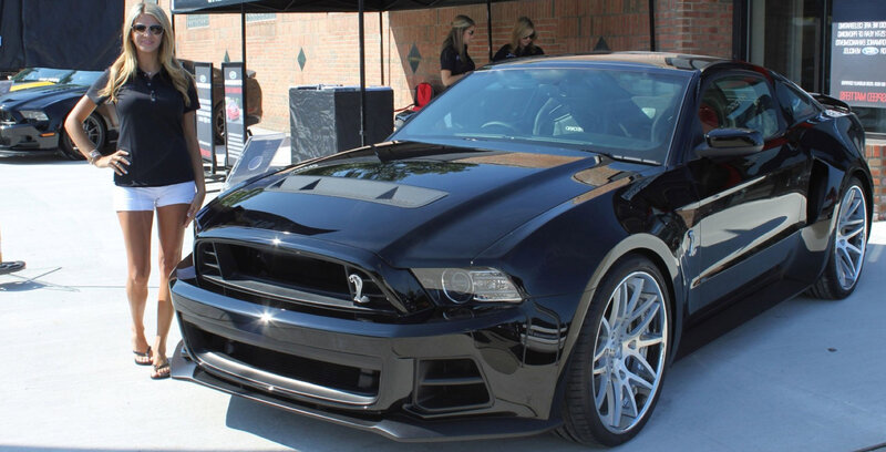 Black Ford Mustang Car