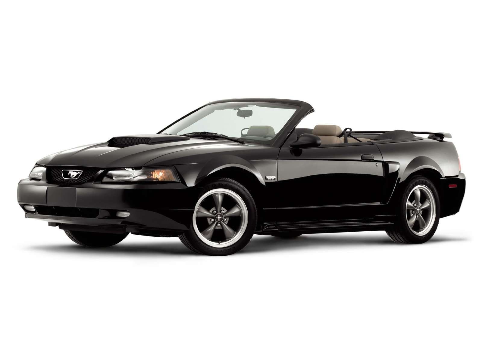 Black Ford Mustang convertible