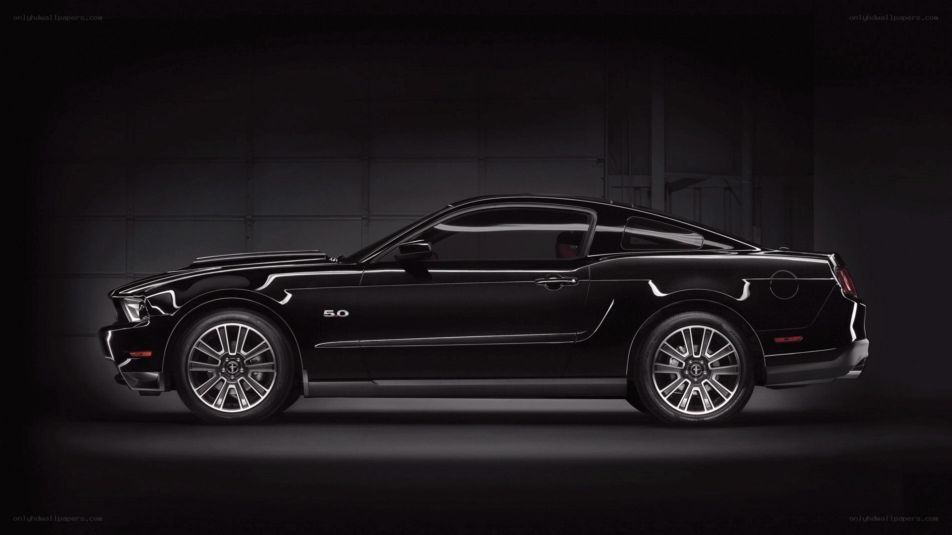black ford mustang coupe