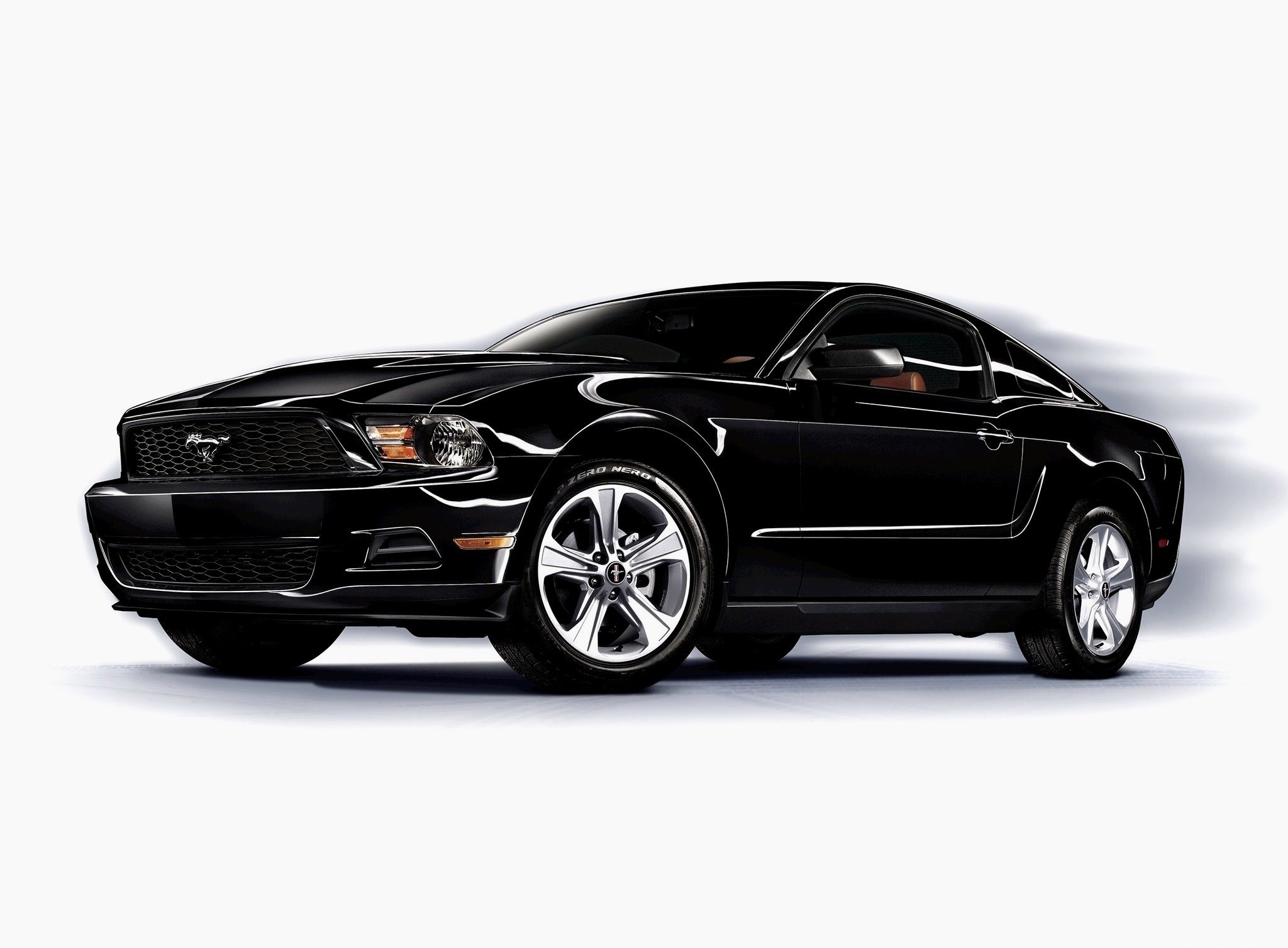 Black Ford Mustang coupe