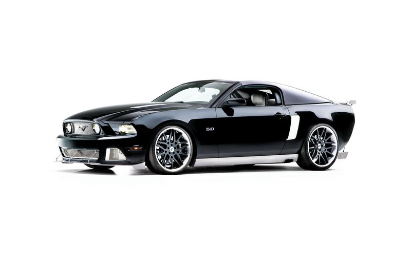 Black Ford Mustang Coupe — Neutral