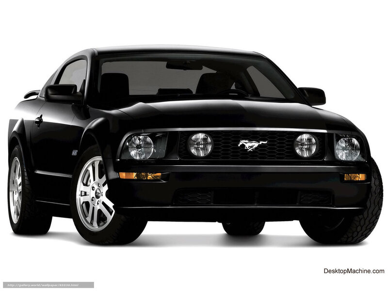 Black Ford Mustang coupe