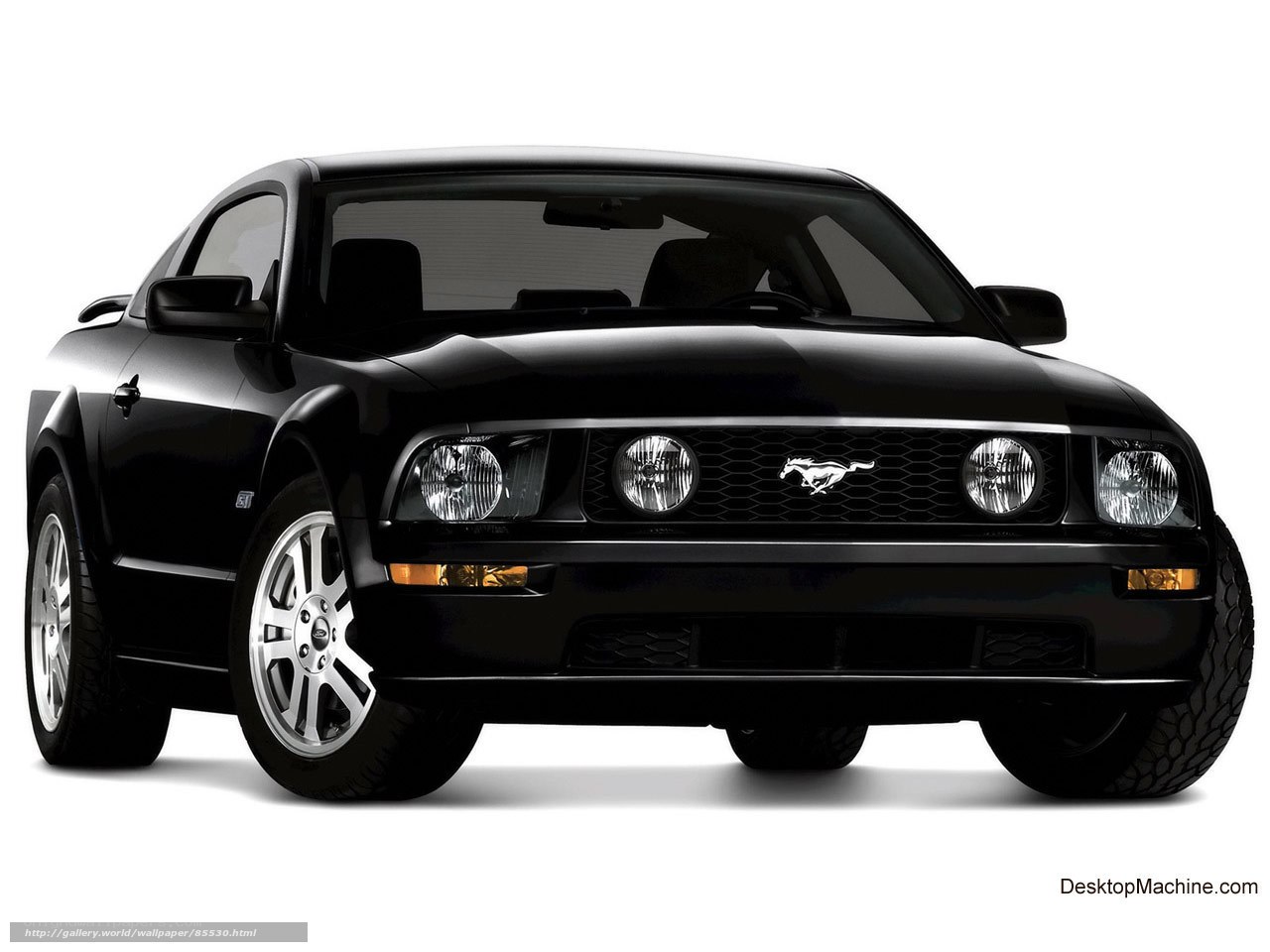 Black Ford Mustang coupe