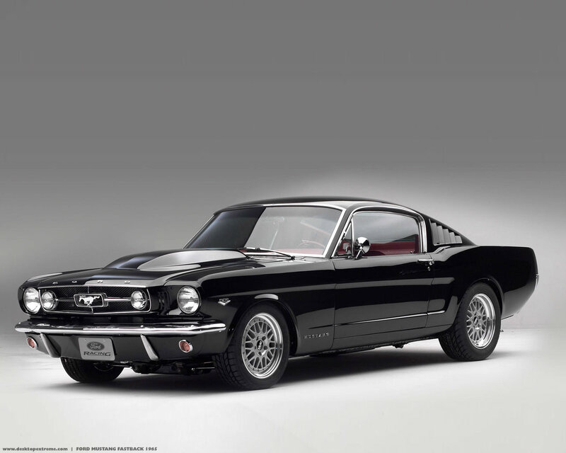 Black Ford Mustang — Dramatic, Photograph, Car, Chrome Wheels