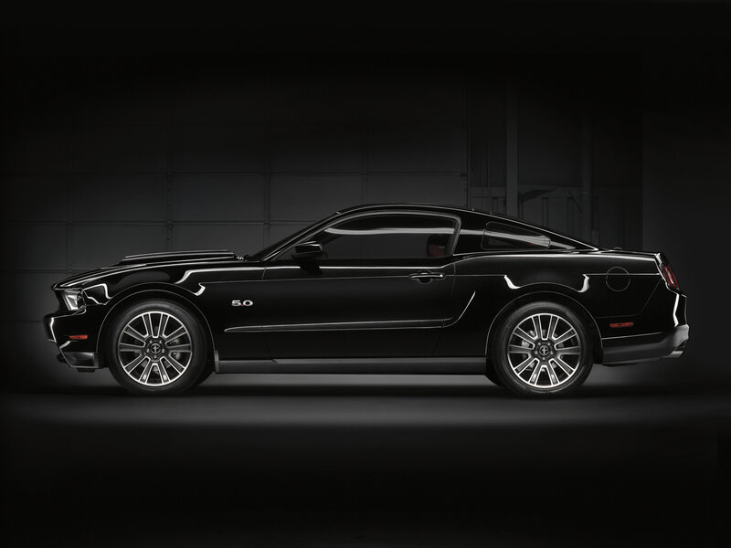 Black Ford Mustang — Dramatic, Photograph, Car