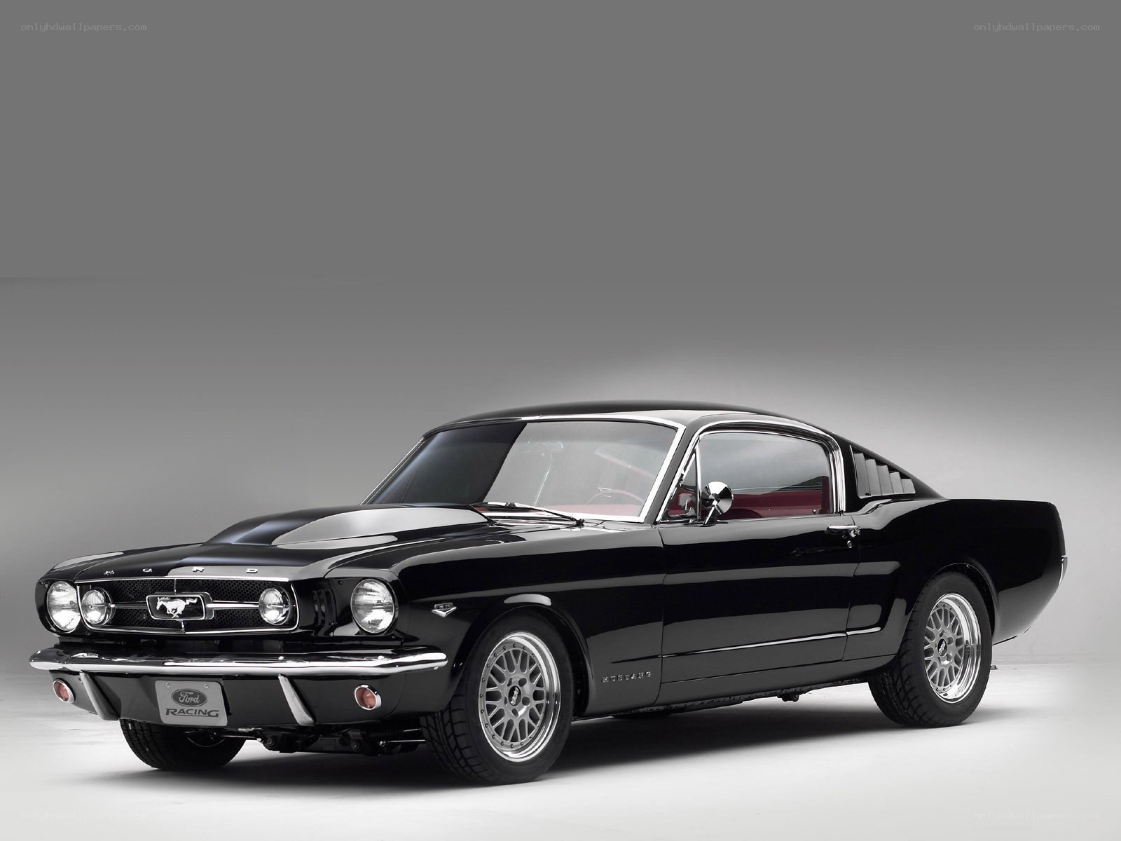 Black Ford Mustang Fastback
