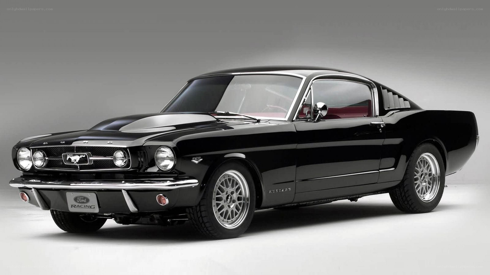 Black Ford Mustang Fastback
