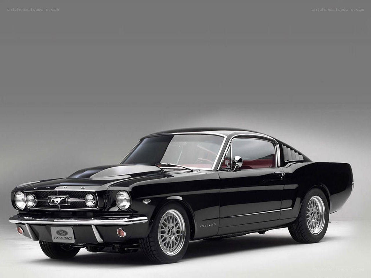 Black Ford Mustang Fastback