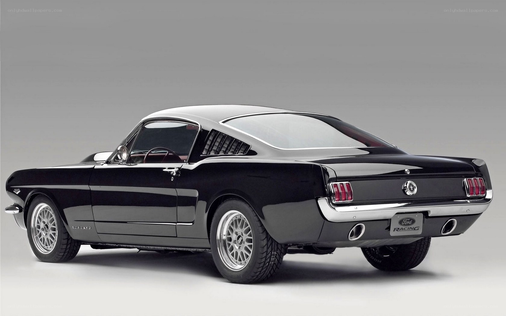 Black Ford Mustang Fastback