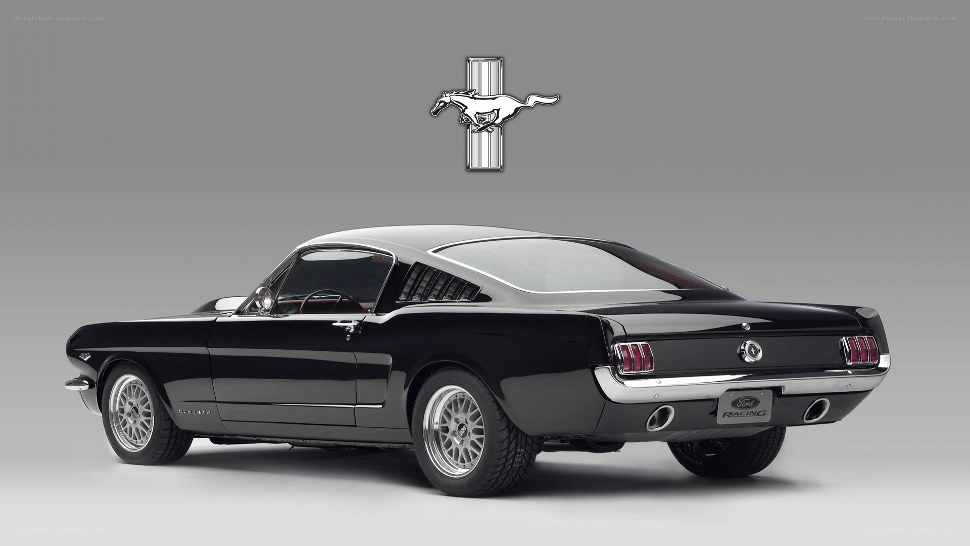 Black Ford Mustang Fastback