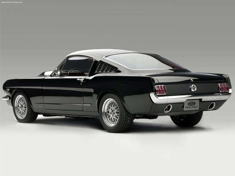 Black Ford Mustang Fastback