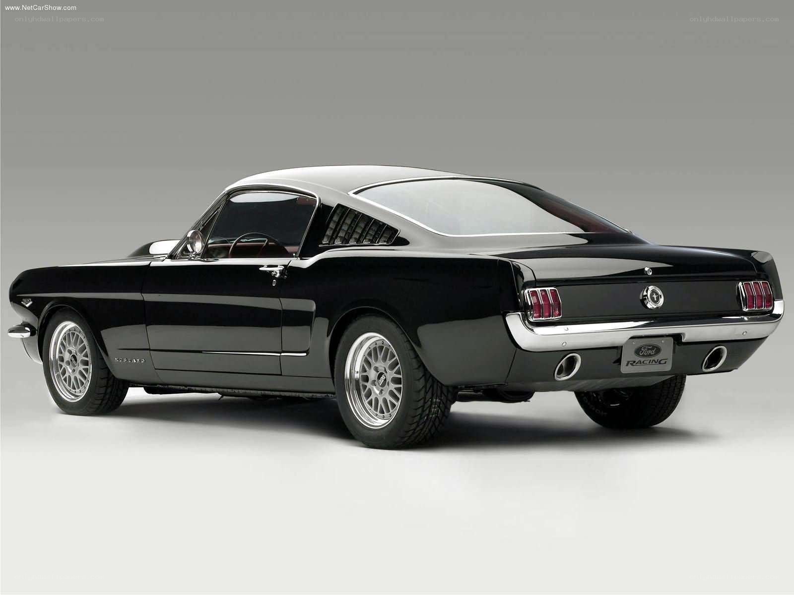 Black Ford Mustang Fastback