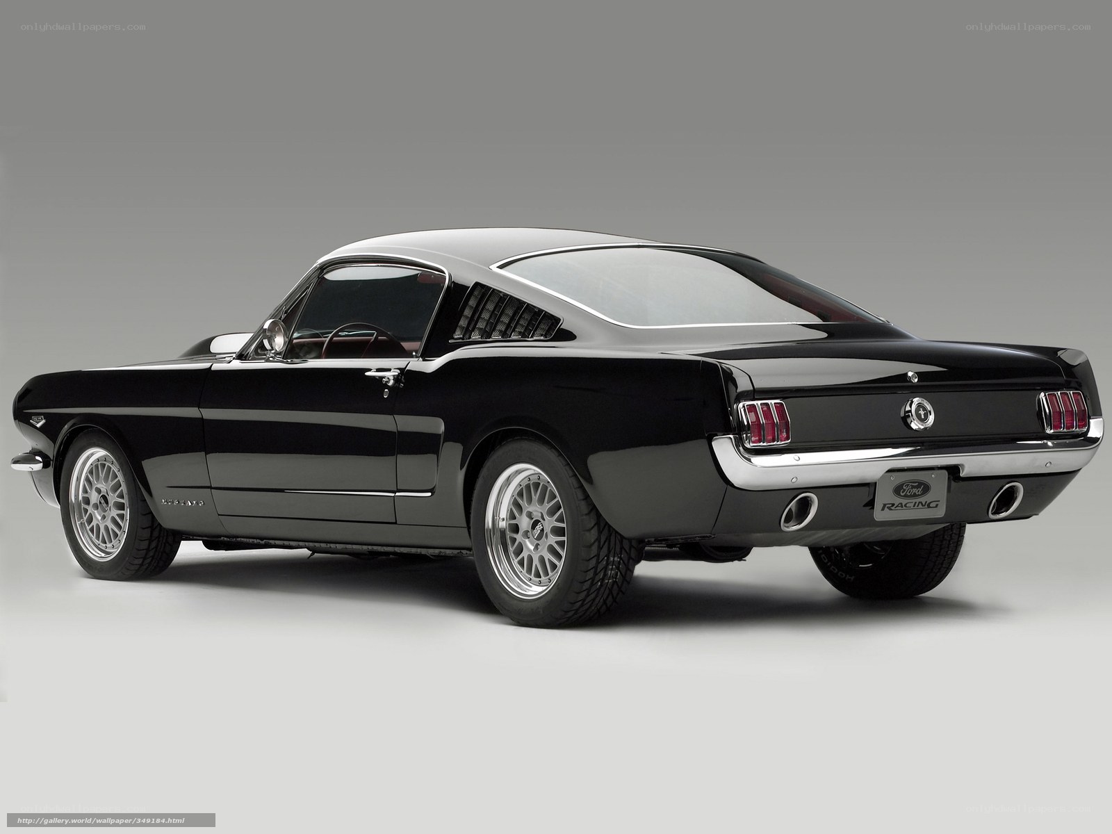 Black Ford Mustang Fastback