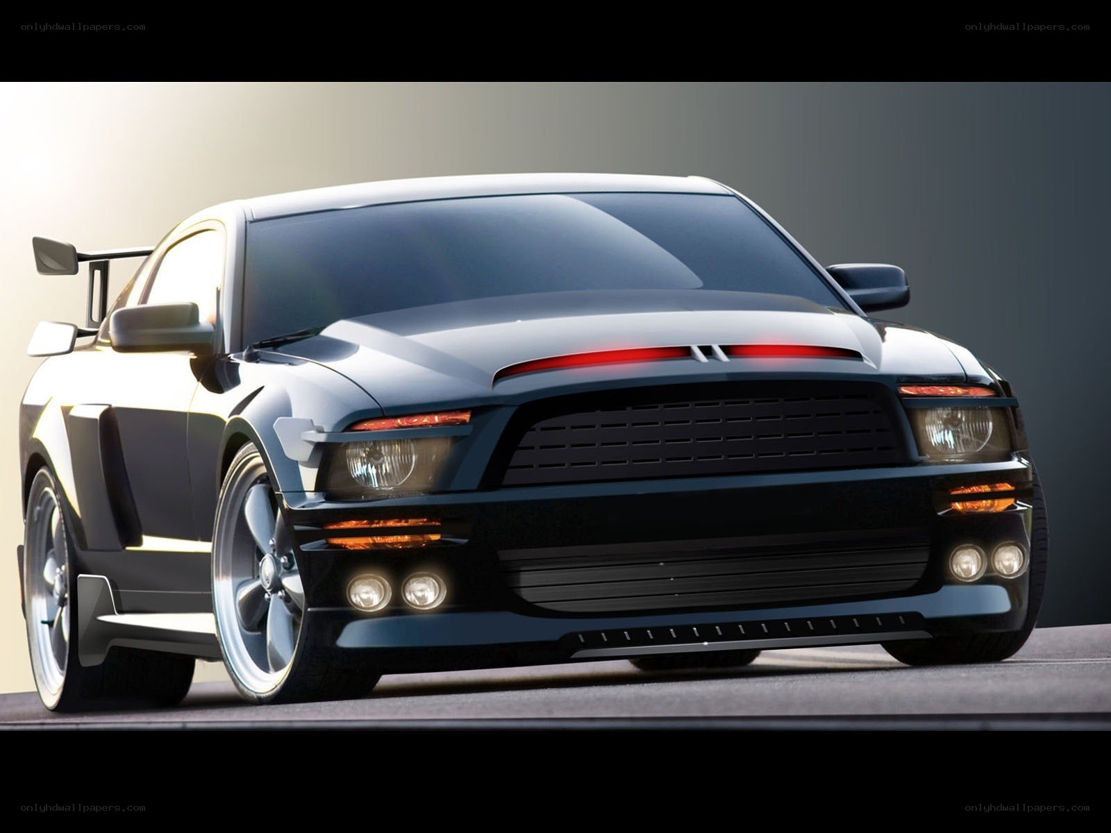Black Ford Mustang GT