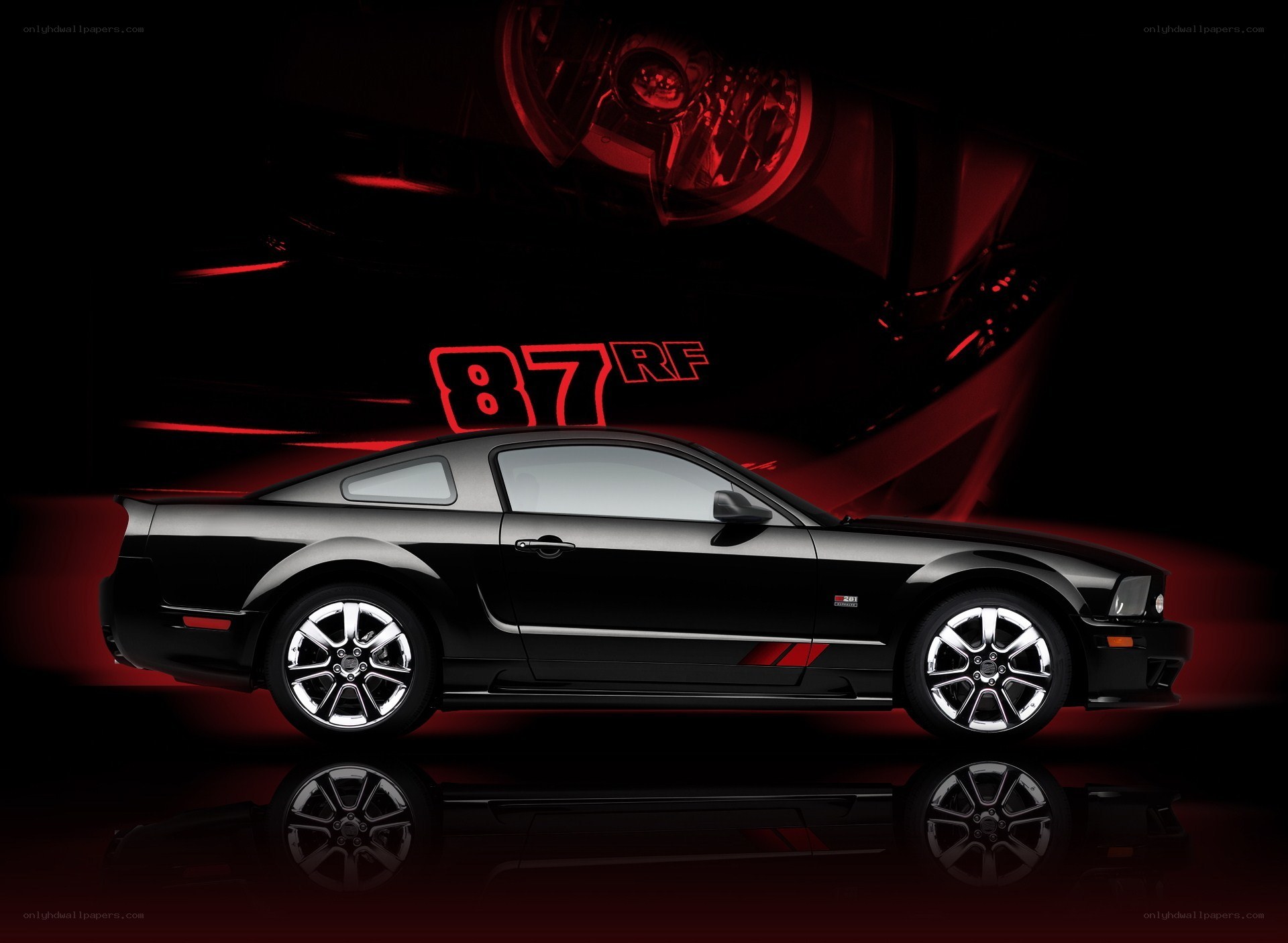 Black Ford Mustang GT