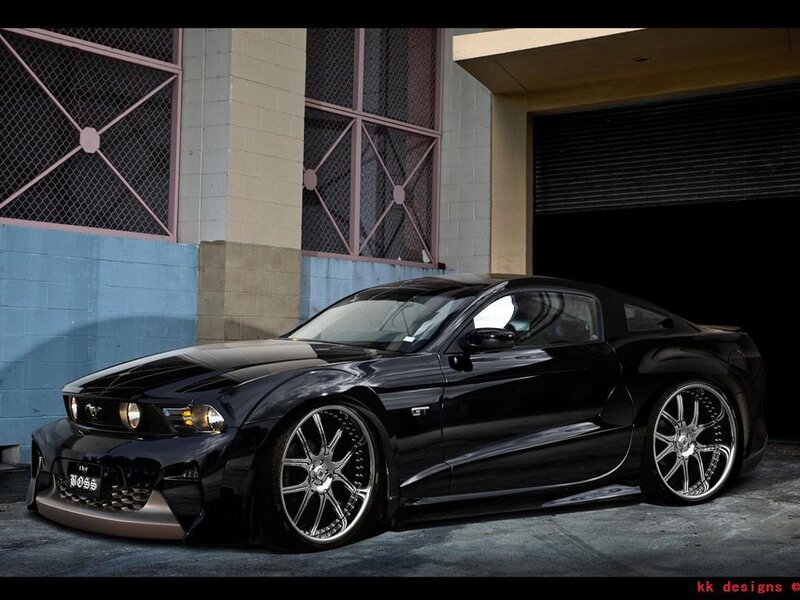 black ford mustang gt