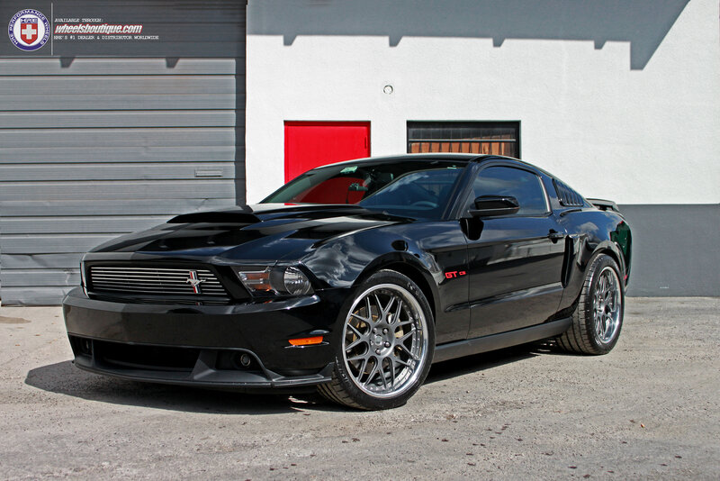 Black Ford Mustang GT — Dramatic, Afternoon, Photograph