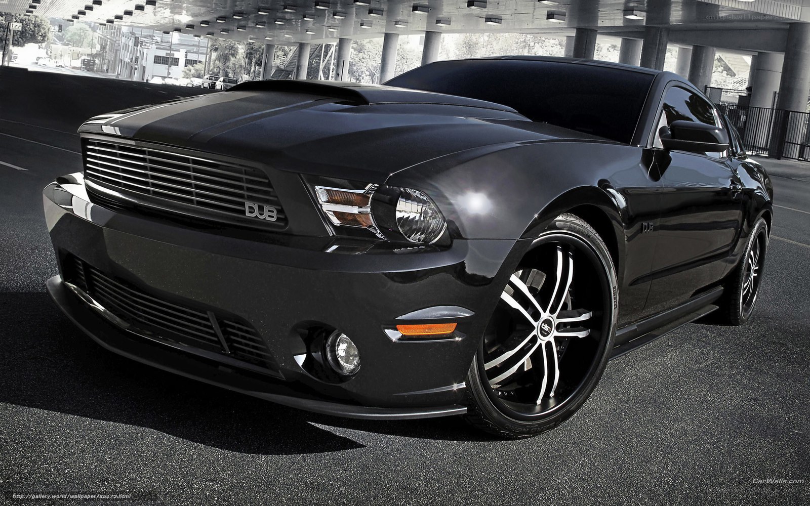 Black Ford Mustang GT