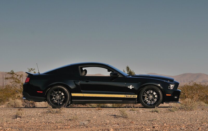 Black Ford Mustang Gt500 — Dramatic, Afternoon