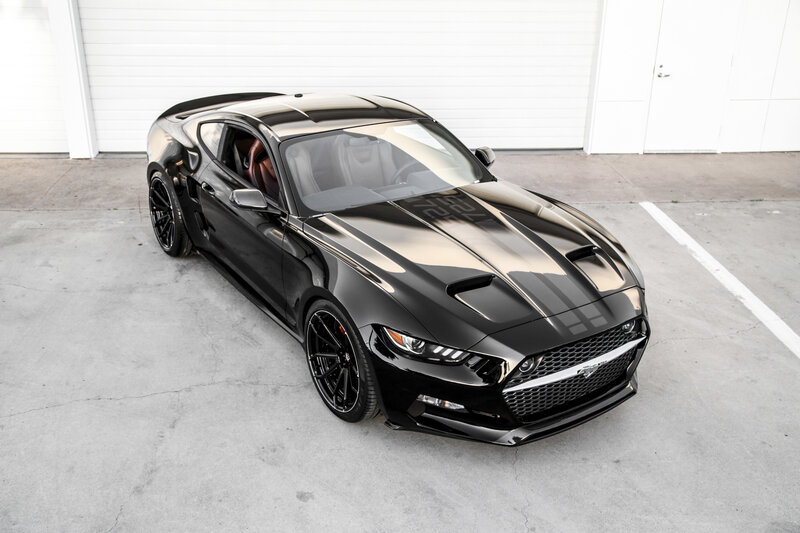 Black Ford Mustang — Neutral, Afternoon, Photograph