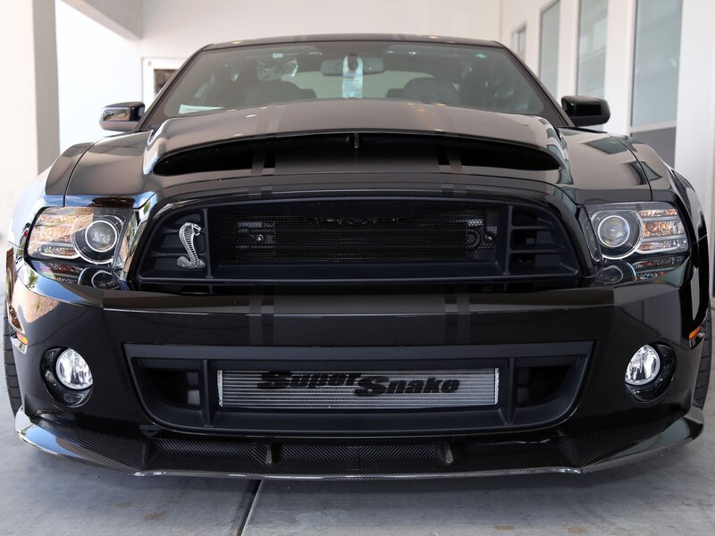 Black Ford Mustang — Neutral, Photograph, Car, Hood Scoop