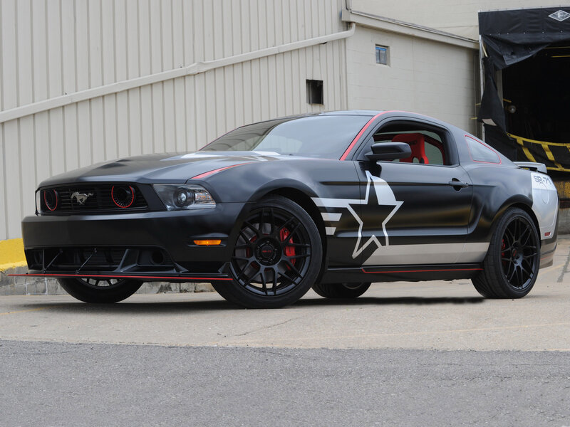Black Ford Mustang — Neutral, Photograph, Car