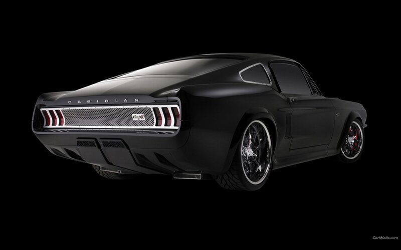 Black Ford Mustang Obsidian