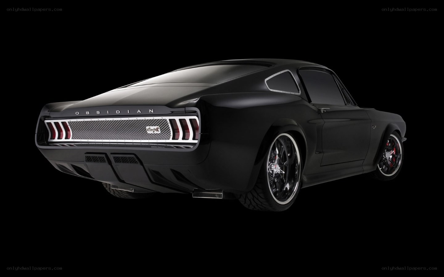 Black Ford Mustang Obsidian