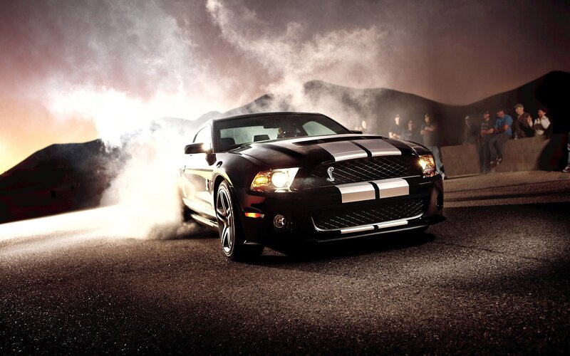 Black Ford Mustang Shelby GT500