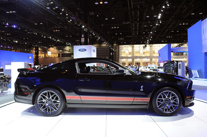 Black Ford Mustang — Showroom