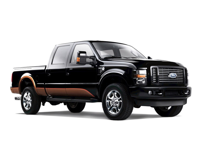 black ford pickup truck