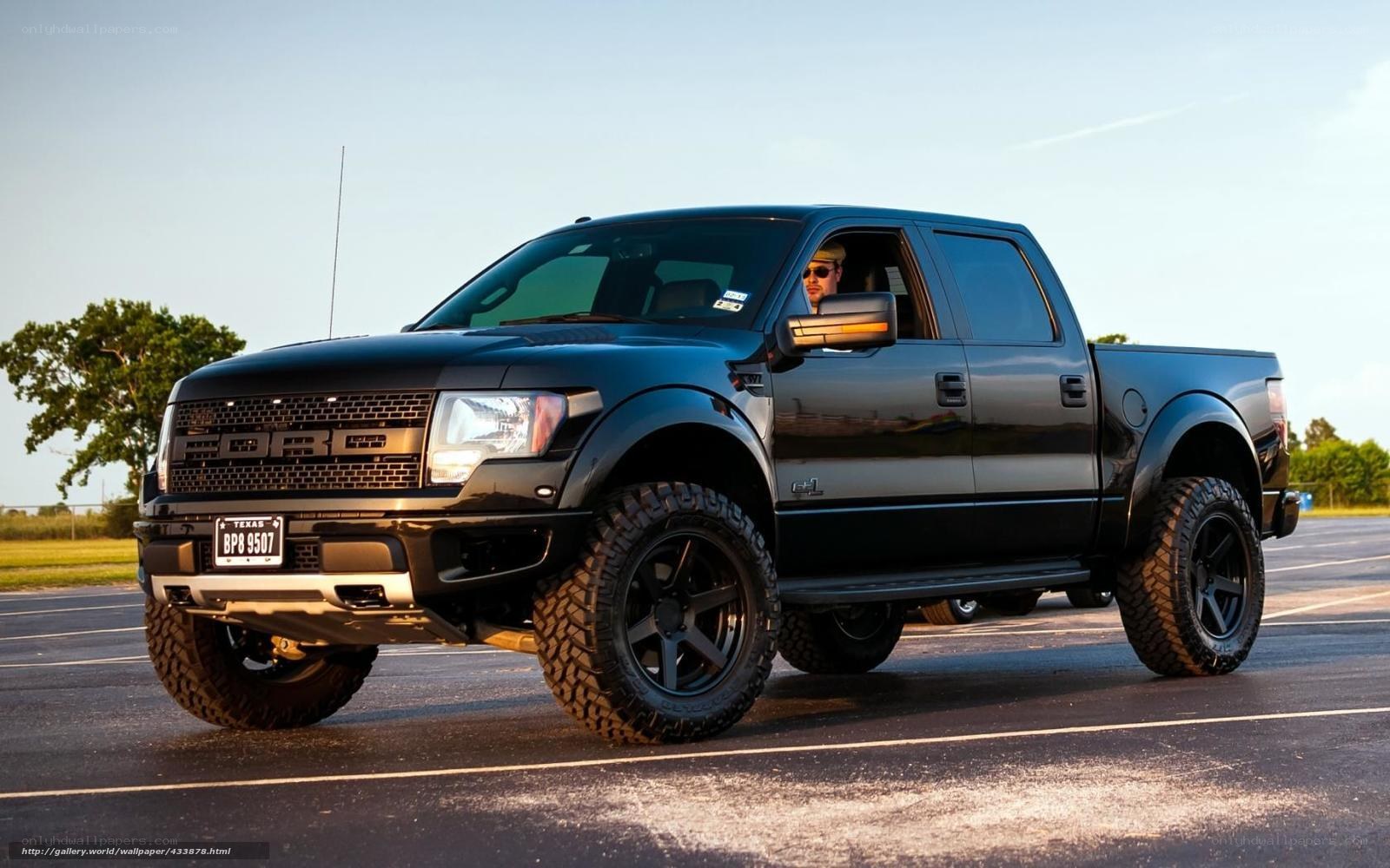 Black Ford Raptor truck