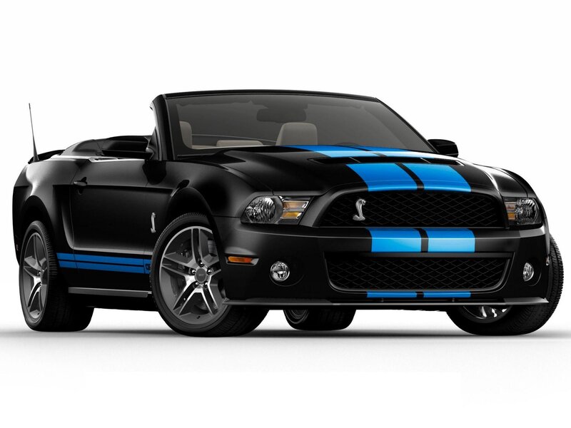 Black Ford Shelby GT500 Convertible