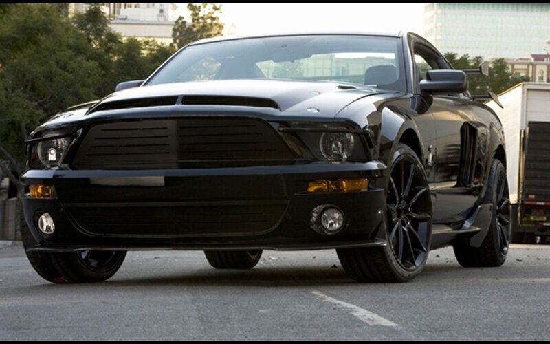Black Ford Shelby Gt500 — Dramatic, Afternoon, Photograph